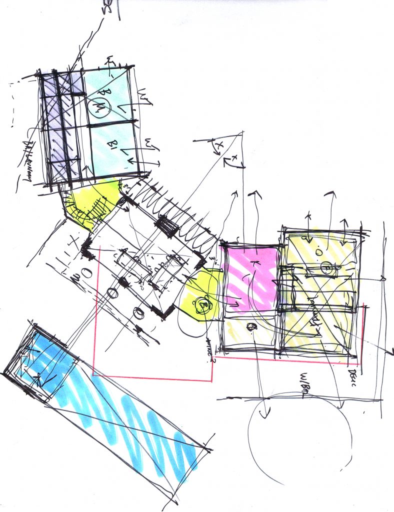 Schematic Floor Plan Sketch | Mark English Architects